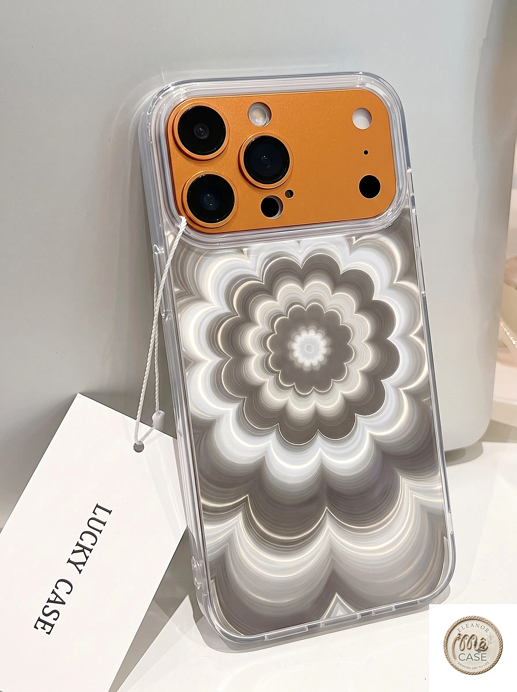 MÃ 28. Ốp Lưng Iphone Sóng Hoa Ảo Ảnh Hologram 3D - Khung Bảo Vệ Camera Cao Cấp