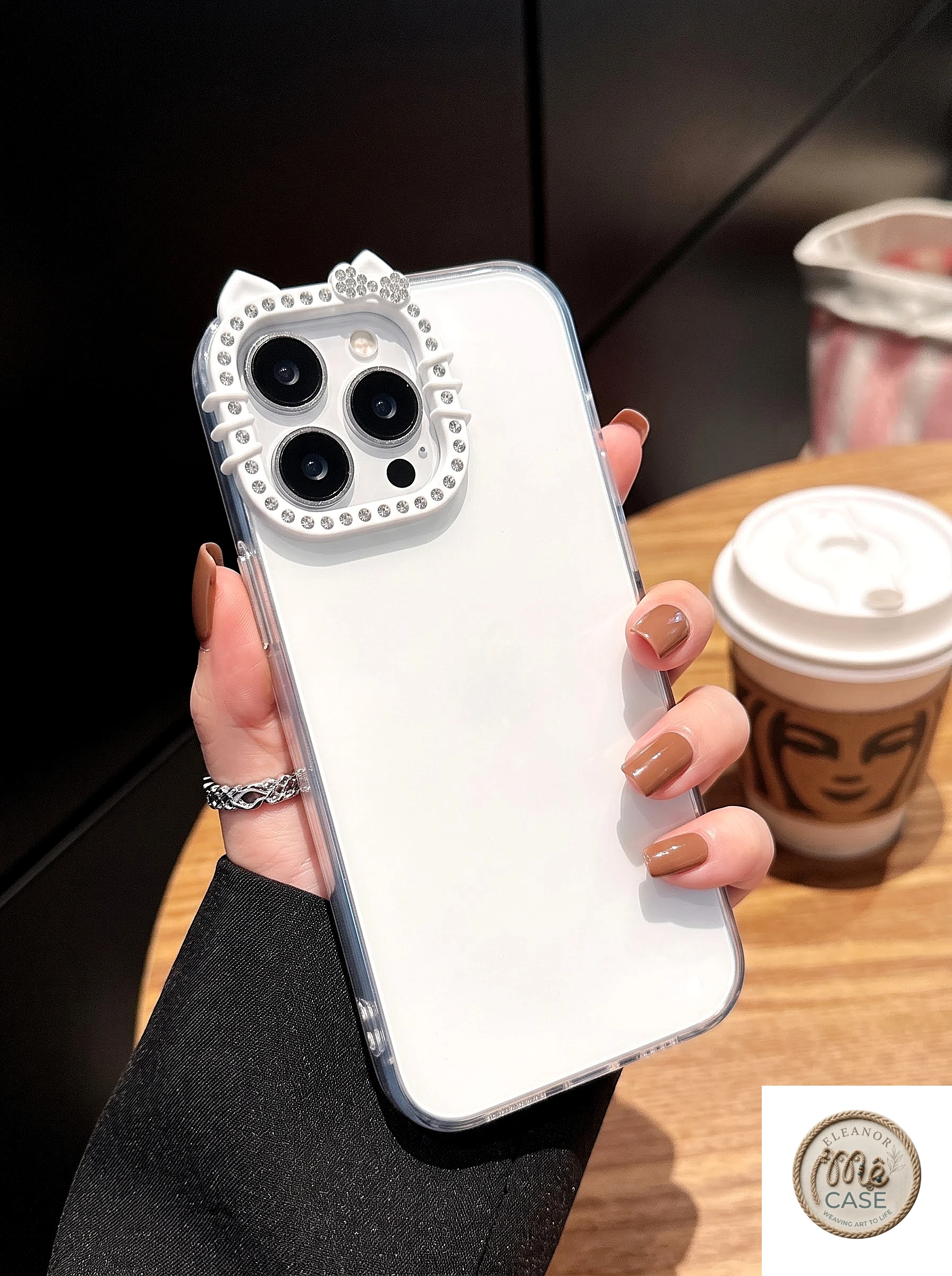 MÃ 48. Ốp Lưng Iphone Viền Camera Đính Đá Lấp Lánh