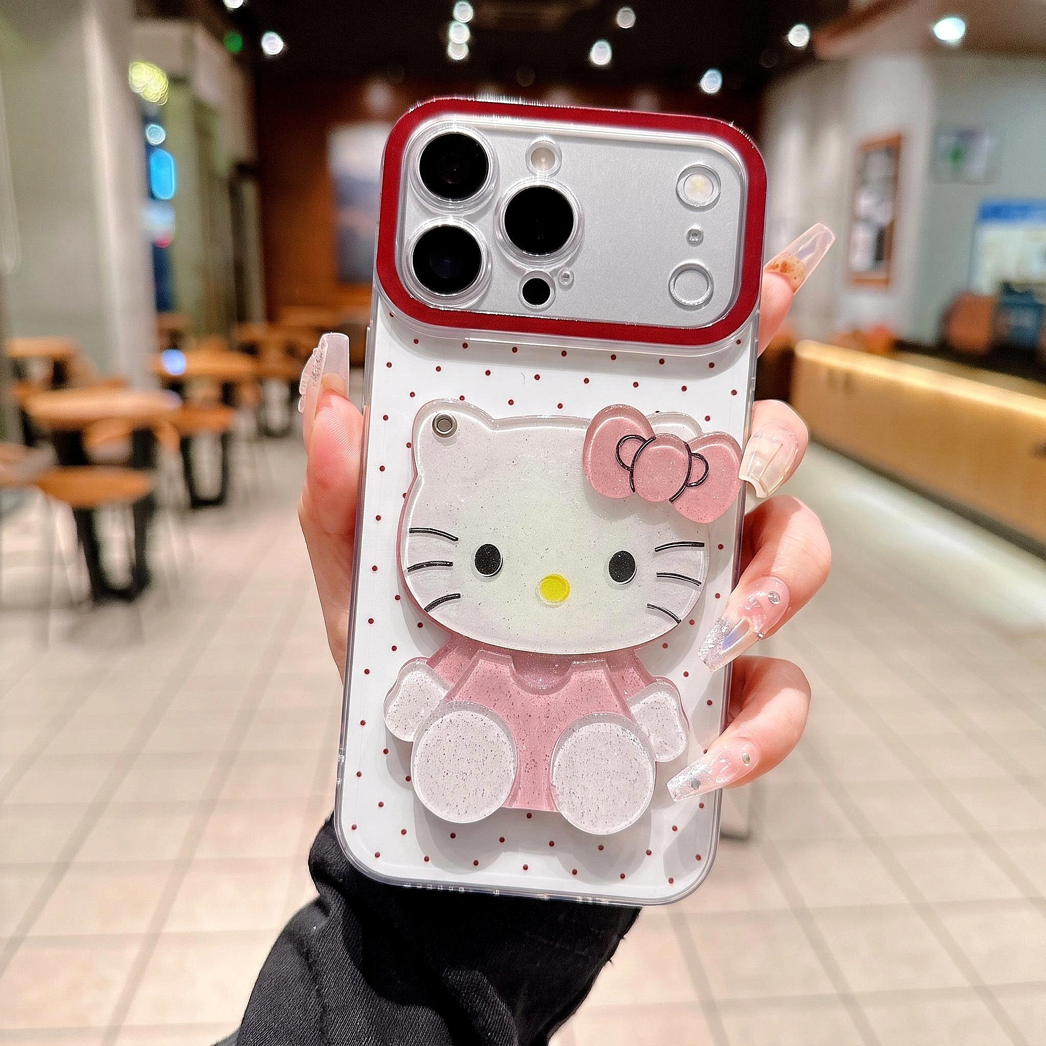 Ốp Lưng iPhone Hello Kitty 3D  Chống Va Đập Màu Pastel - Mê case