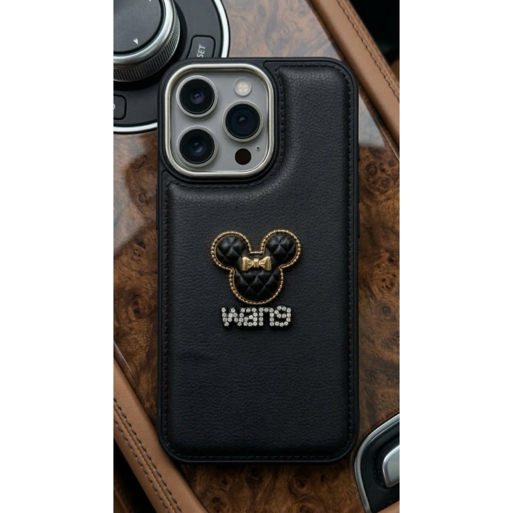 ỐP LƯNG IPHONE GẮN CHARM SANG TRỌNG 🐻🐉 -CLASSY CHARM COLLECTION 💎🖤