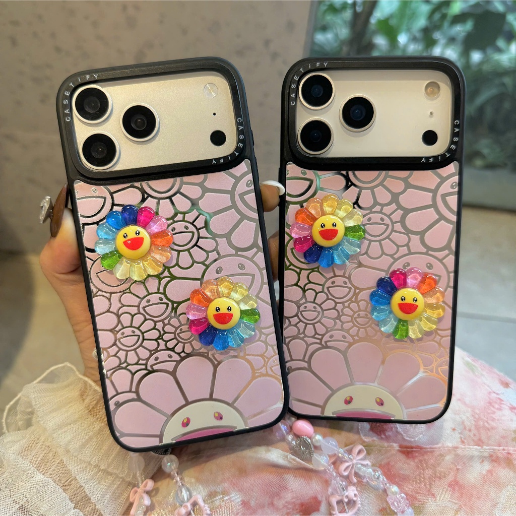Ốp Lưng Iphone Hoa Cười Hồng- Năng lượng Tích Cự Cho Ngày Mới🌈