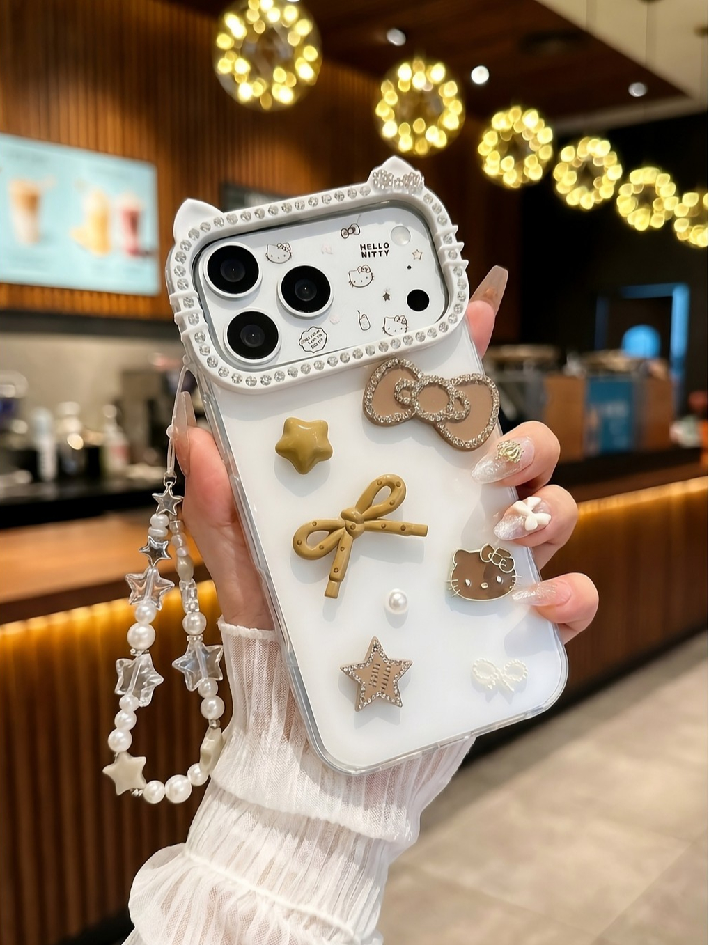 Ốp Lưng iPhone Cute Candy Kitty - Cầm Là Thích - Dùng Là Phê