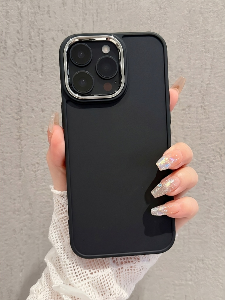 ✨ Ốp Lưng Iphone Sắc Nguyên Bản - Điểm Nhấn Viền Camera Kim Loại ✨