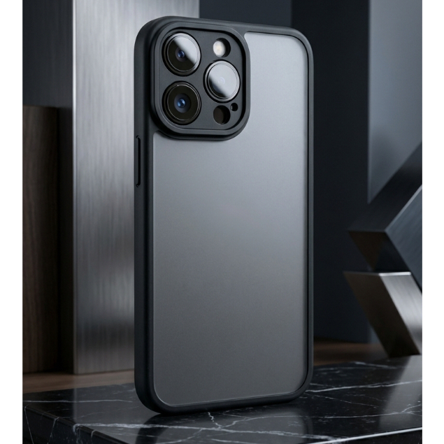Ốp Lưng IPHONE Viền Màu Mặt Nhám Mờ Cao Cấp Chống Bám Vân Tay - Tản Nhiệt-Chống Sốc