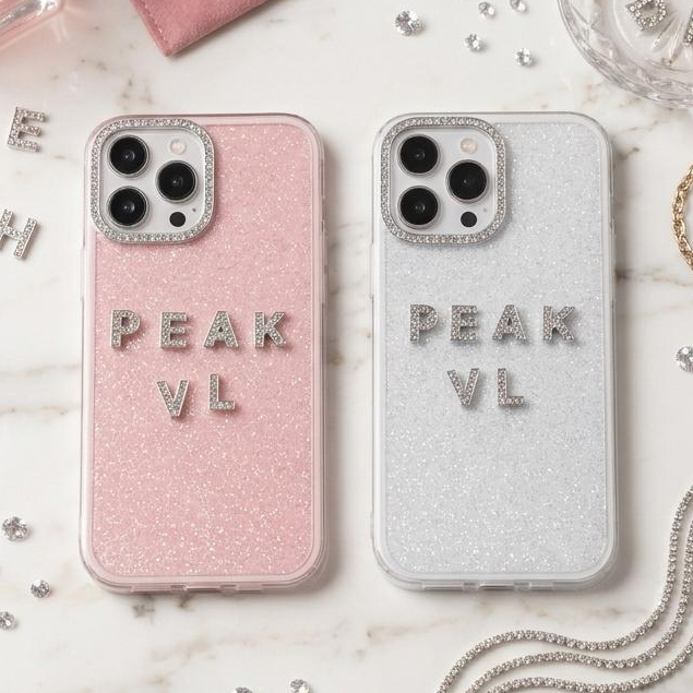 Ốp Lưng Iphone Đính Chữ Đá_