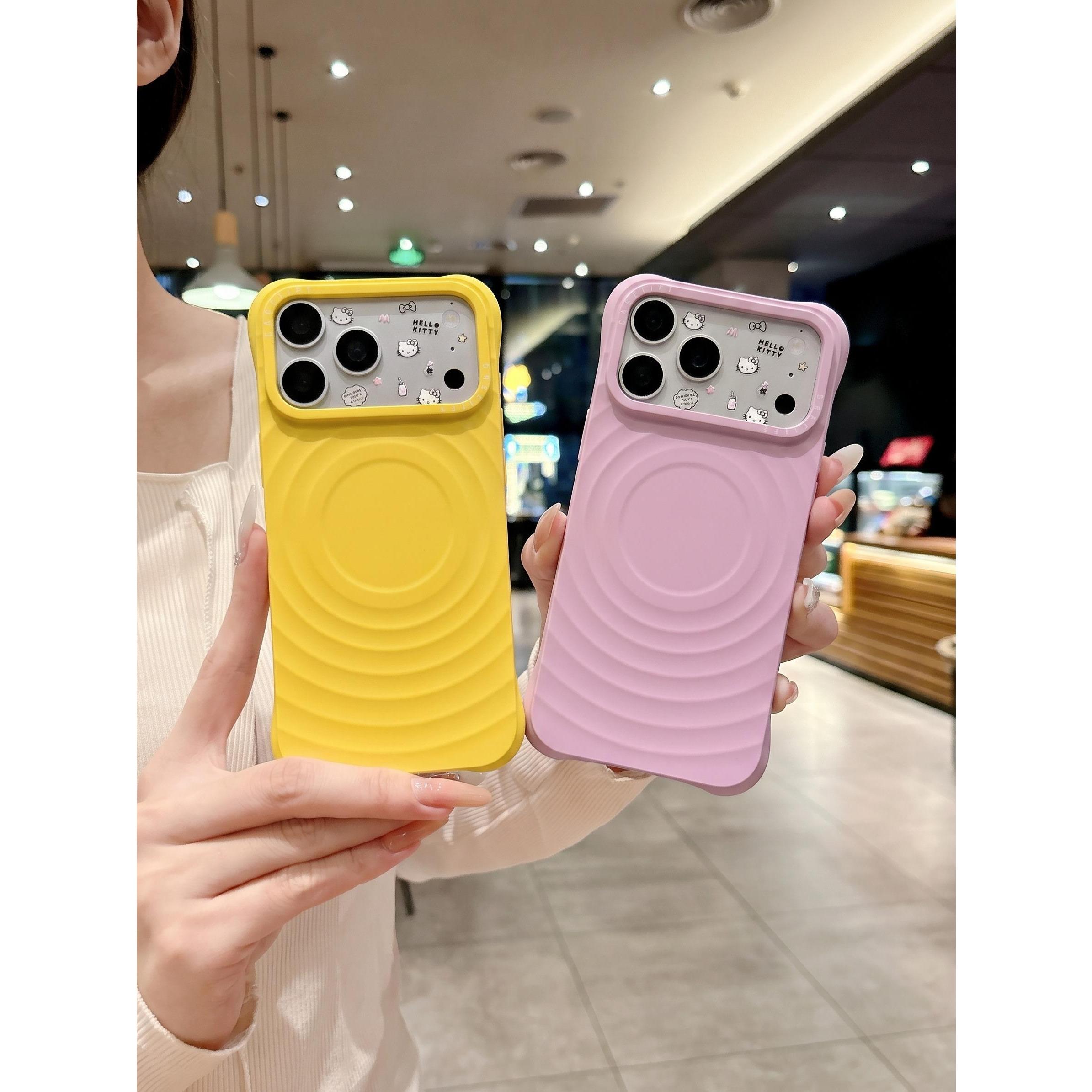 Ốp Lưng Iphone Chống Sốc Mặt Lưng Gợn Sóng Tích Hợp Vòng Sạc Từ Tính1 - mê case