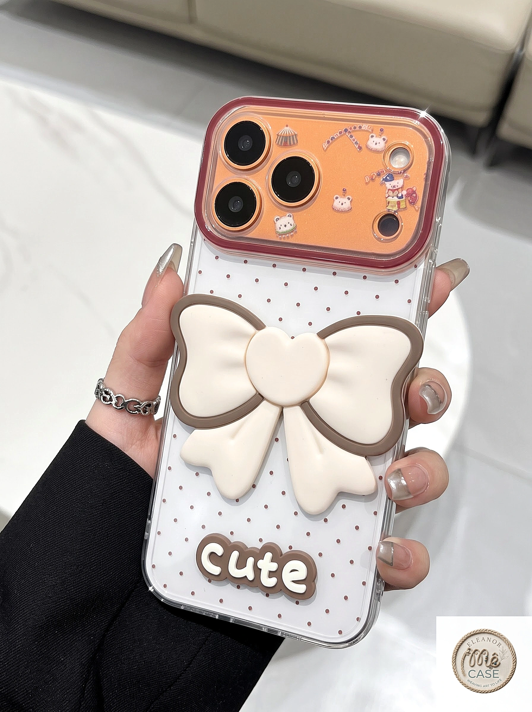 🎀 Ốp lưng iPhone Bow Cute Edition - Nơ Nổi Siêu Xinh💕💞