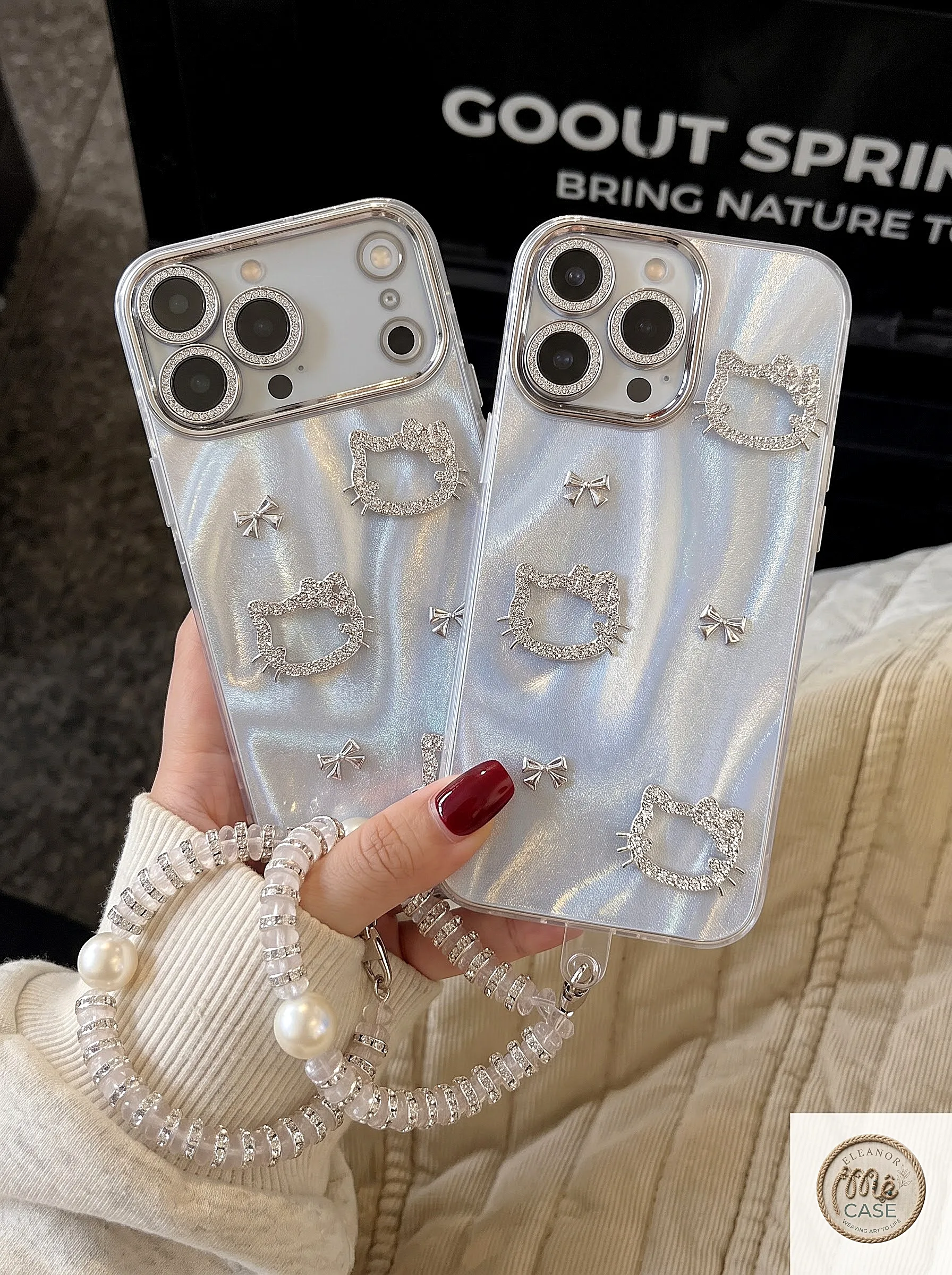 Ốp Lưng iPhone Silver Kitty - Dễ Thương Nhưng Phải Sang
