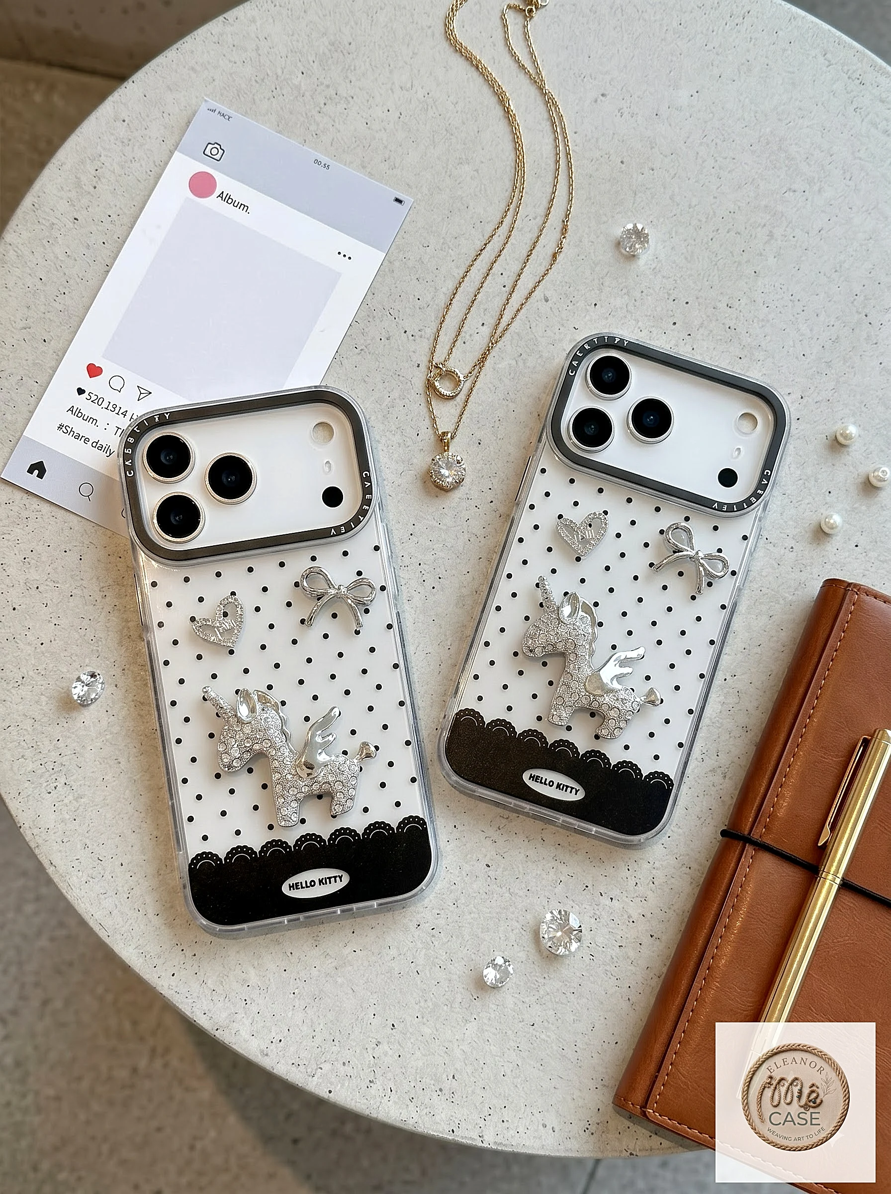 ✨ Ốp Lưng Iphone Ốp Lưng Kỳ Lân Lấp Lánh Sang Xịn - Crystal Unicorn Chic🦄
