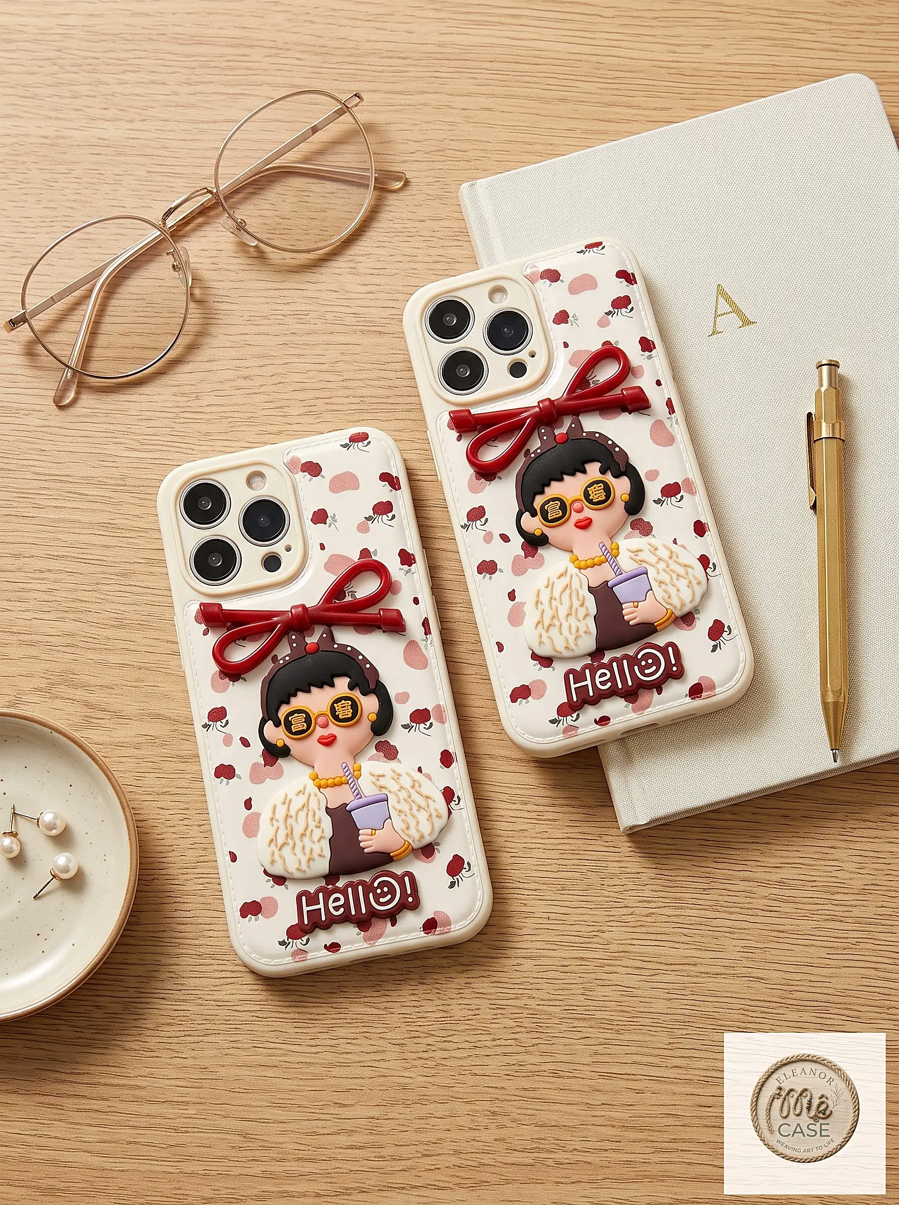 Ốp Lưng Iphone Tiểu Thư Trà Sữa - Siêu Cute, hot trend