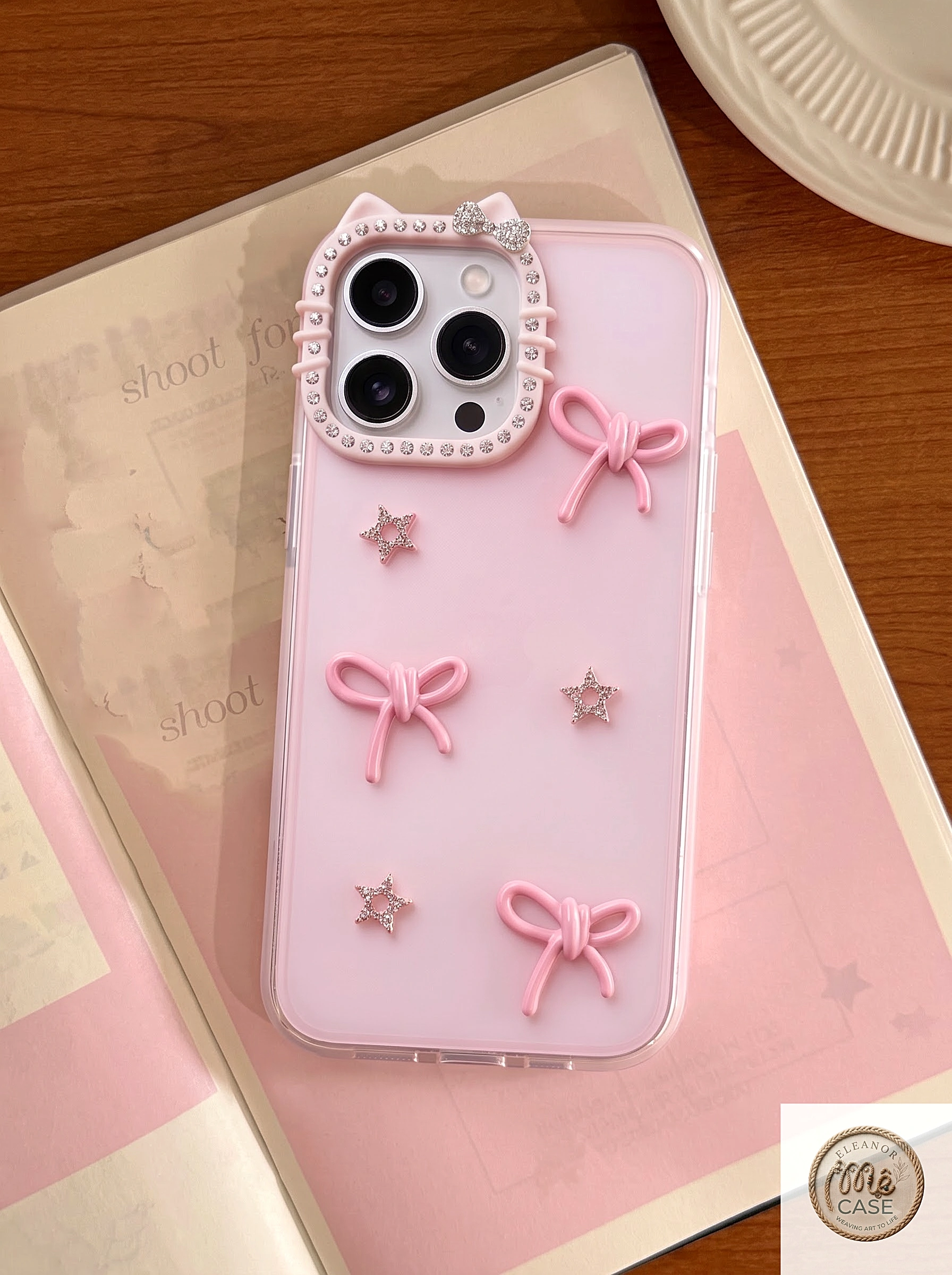 MÃ 71. Ốp Lưng iPhone Tai Mèo Nơ Xinh