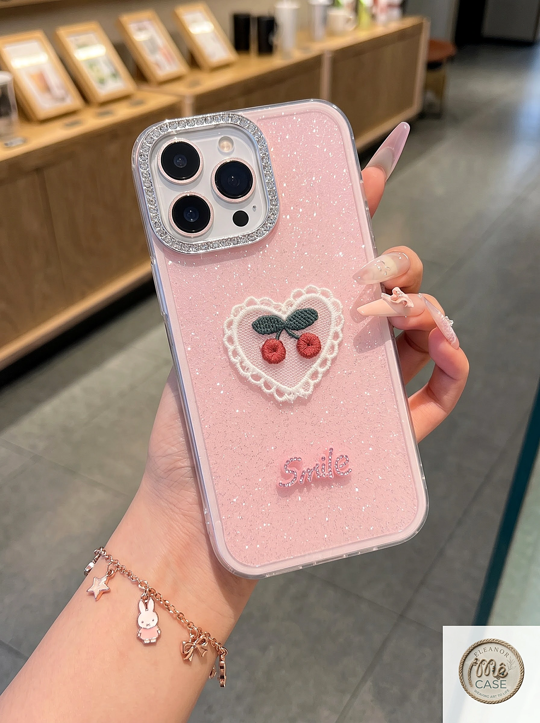 🌸  ỐP LƯNG IPHONE CHERRY PHONG CÁCH HÀN QUỐC CỰC CUTE  _ CHERRY KAWAII CASE  🍒✨
