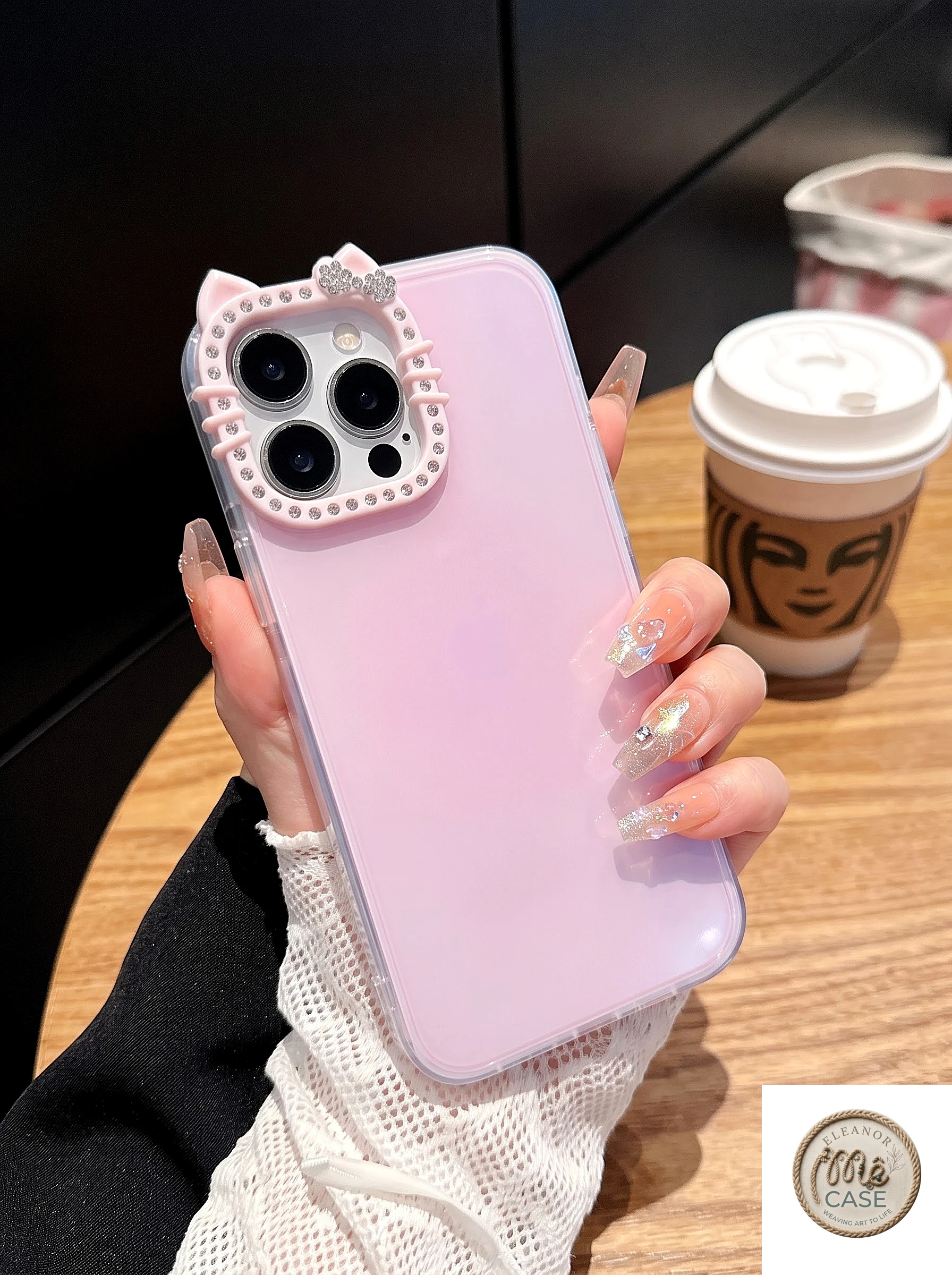 MÃ 48. Ốp Lưng Iphone Viền Camera Đính Đá Lấp Lánh