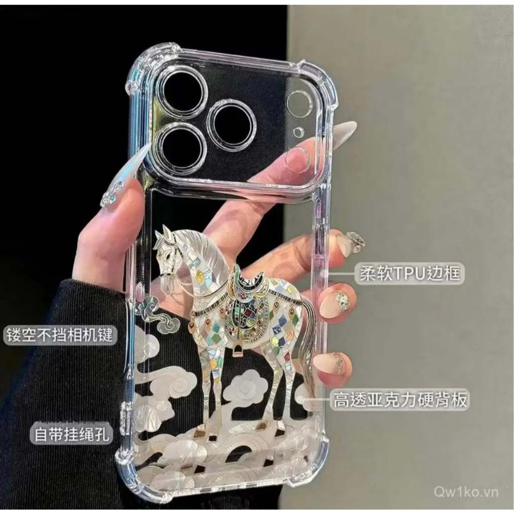 Ốp Lưng Iphone Thiên Mã Đạp Vân - Full Mã Thường/Pro/ProMax