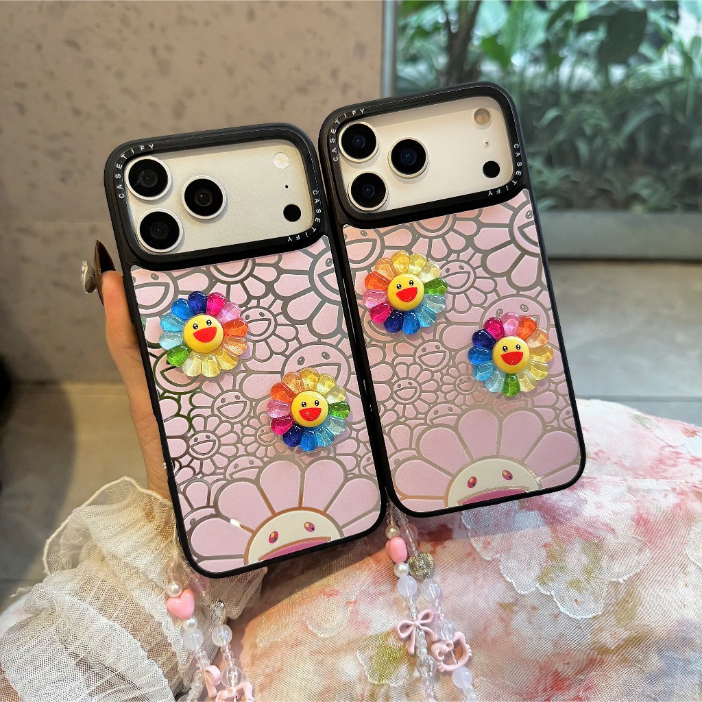 Ốp Lưng Iphone Hoa Cười Hồng- Năng lượng Tích Cự Cho Ngày Mới🌈