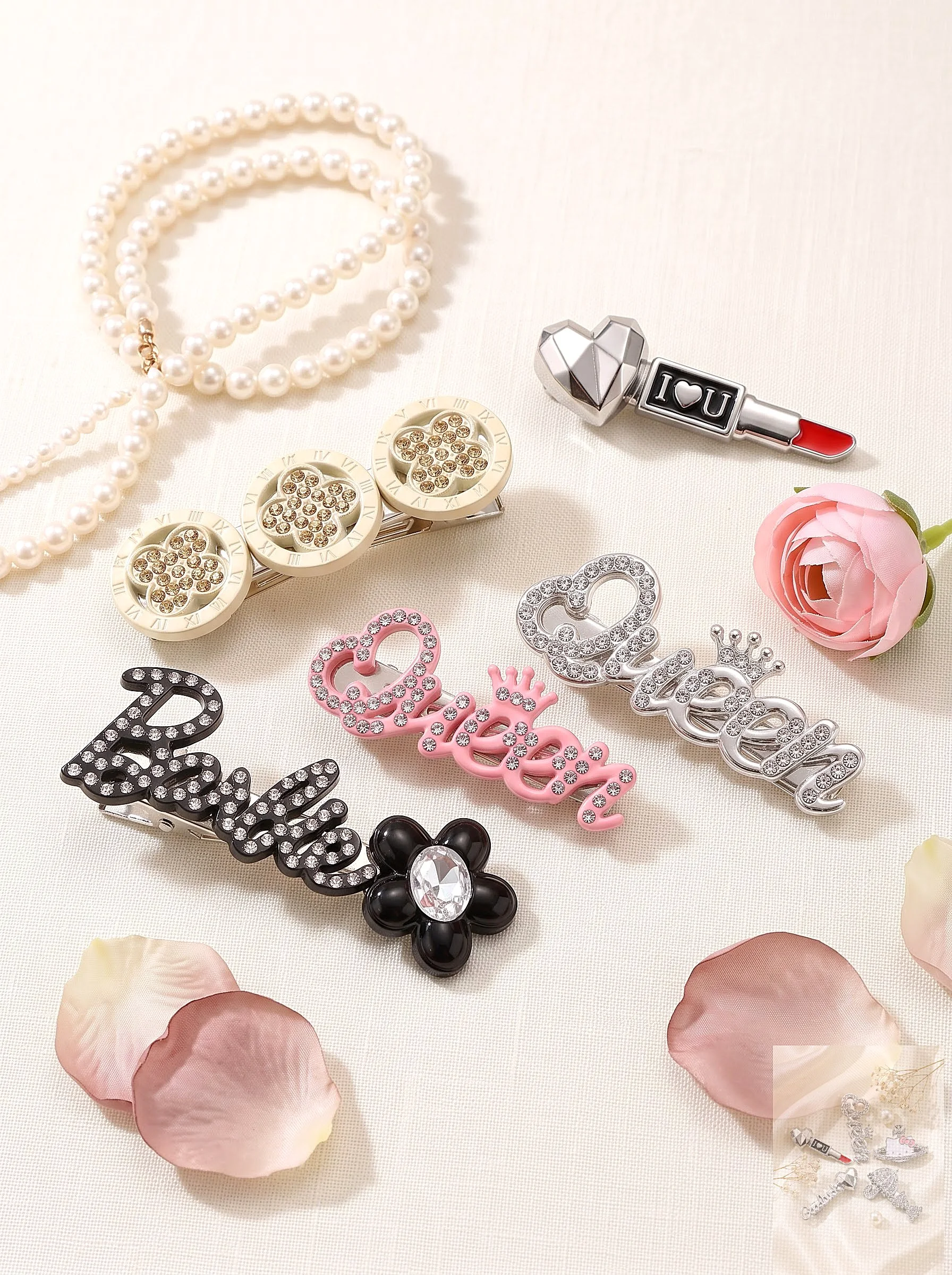COMBO 5 CHIẾC KẸP TÓC SIÊU DỄ THƯƠNG _Mê CaSe