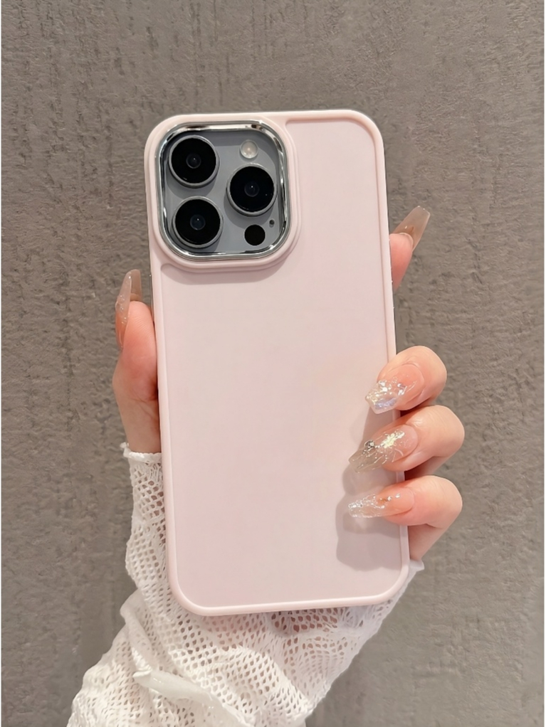 ✨ Ốp Lưng Iphone Sắc Nguyên Bản - Điểm Nhấn Viền Camera Kim Loại ✨