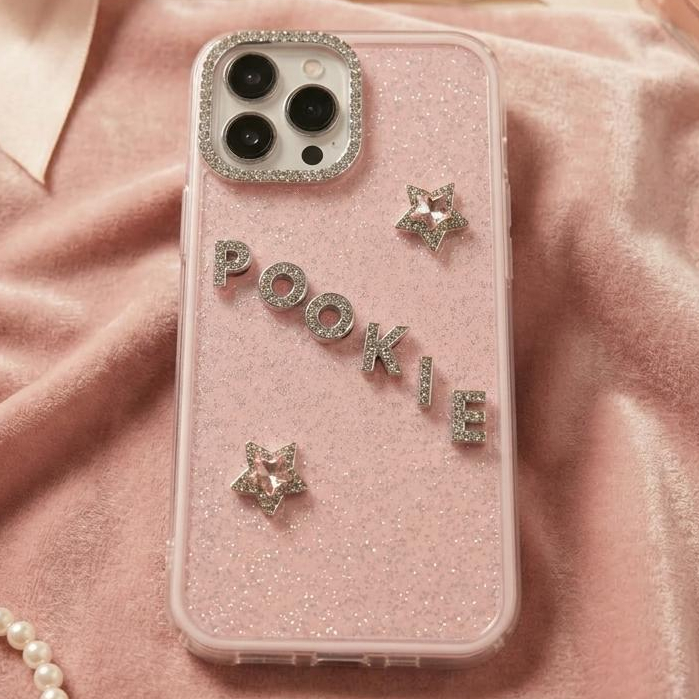 Ốp Lưng Iphone Đính Chữ Đá Sang Trọng_