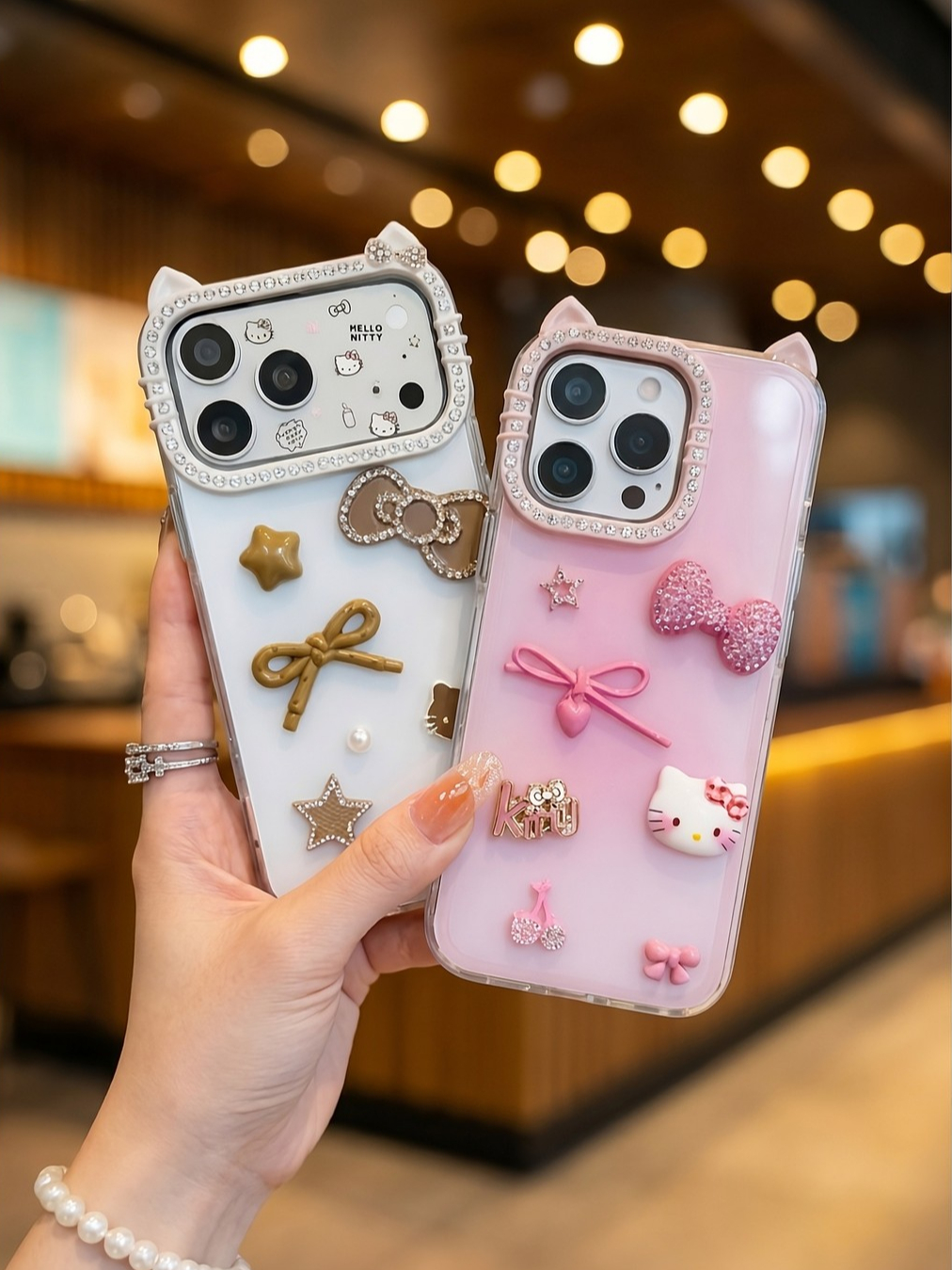 Ốp Lưng iPhone Cute Candy Kitty - Cầm Là Thích - Dùng Là Phê