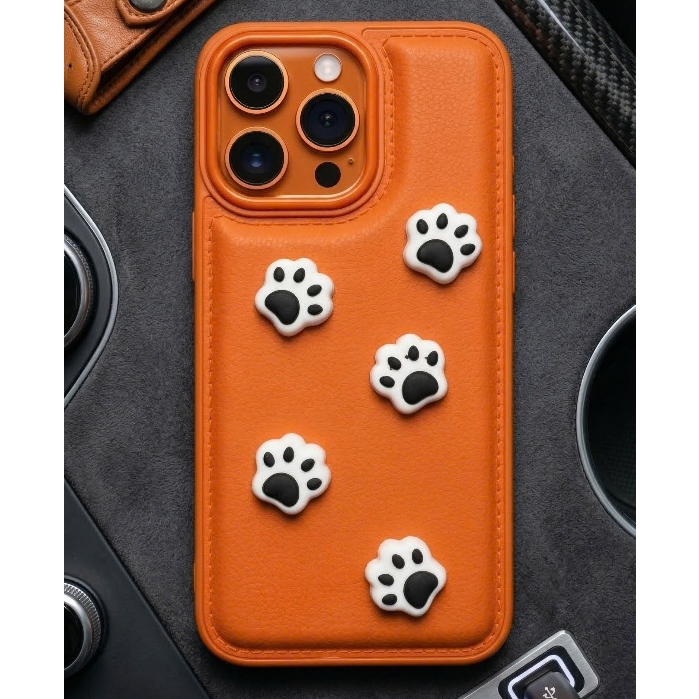 Ốp Lưng iPhone Da Cao Cấp Đính Charm Thú & Đồ Uống - Series Ốp Da Chống Bẩn