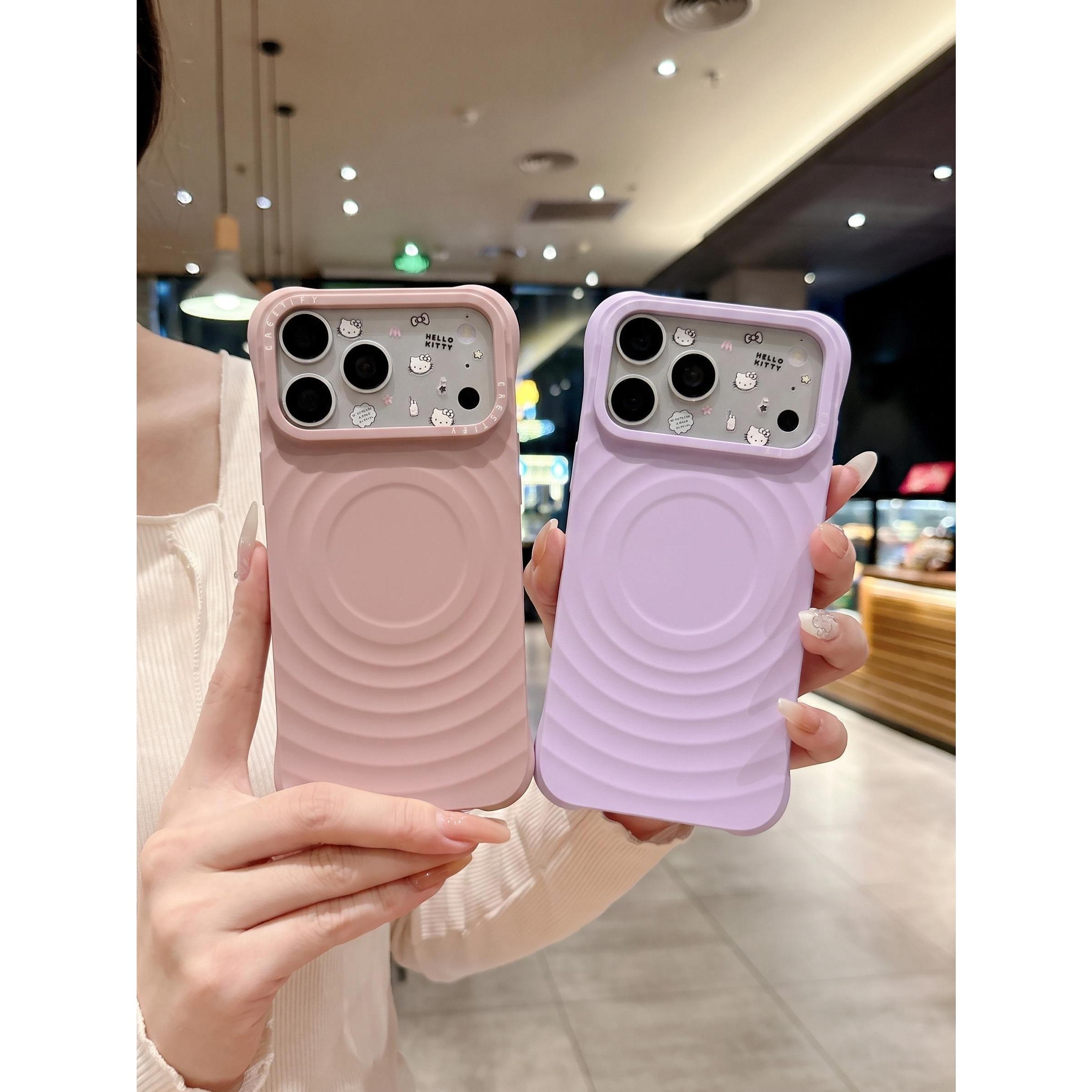 Ốp Lưng Iphone Chống Sốc Mặt Lưng Gợn Sóng Tích Hợp Vòng Sạc Từ Tính - mê case