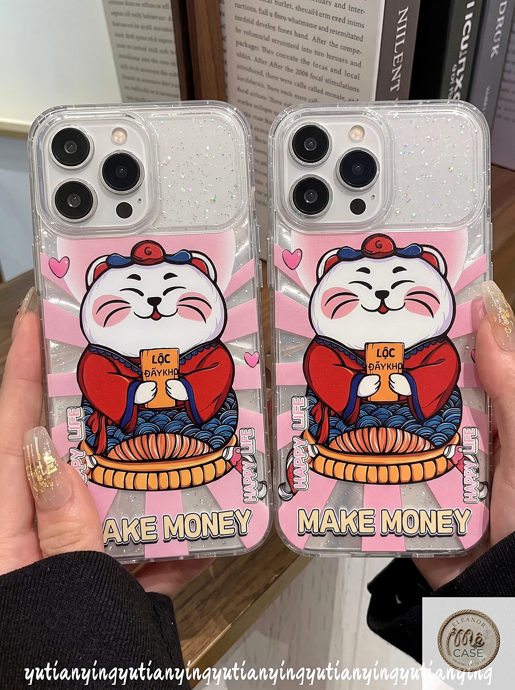 MÃ 120. Ốp lưng Mèo Chiêu Tài 