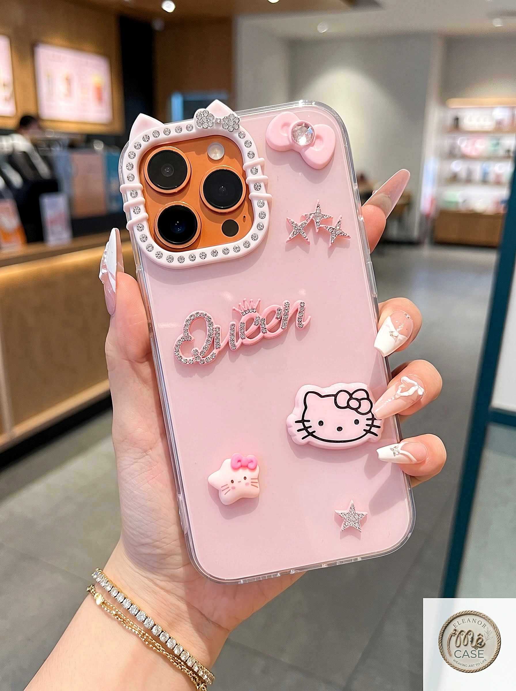 Ốp Lưng Iphone Queen Kitty Dễ Thương
