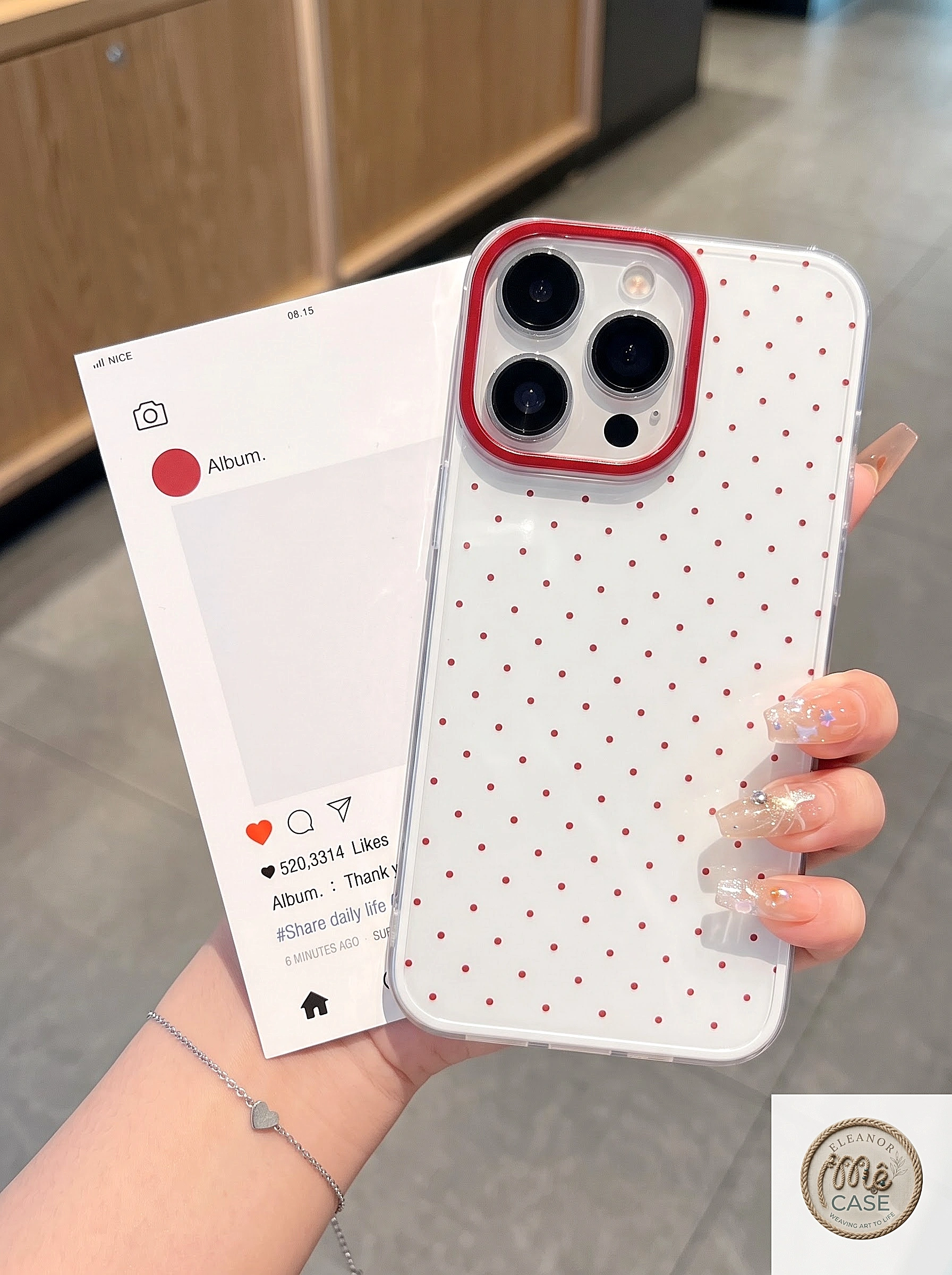 MÃ 47. Ốp Lưng Iphone Bảo Vệ Camera Họa Tiết KuteKase