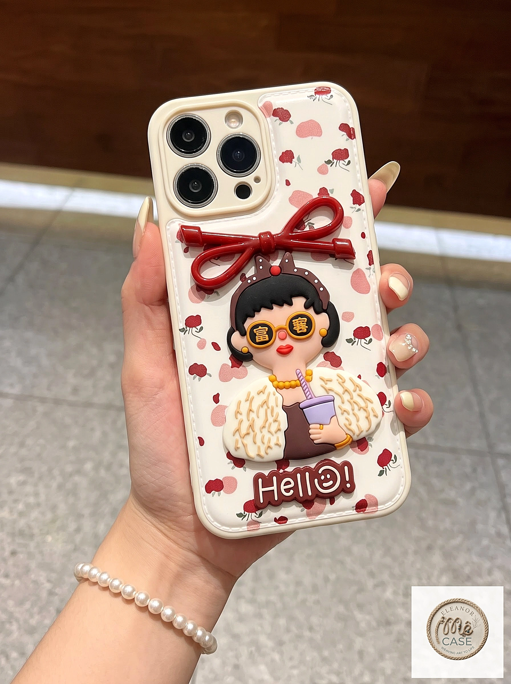 Ốp Lưng Iphone Tiểu Thư Trà Sữa - Siêu Cute, hot trend