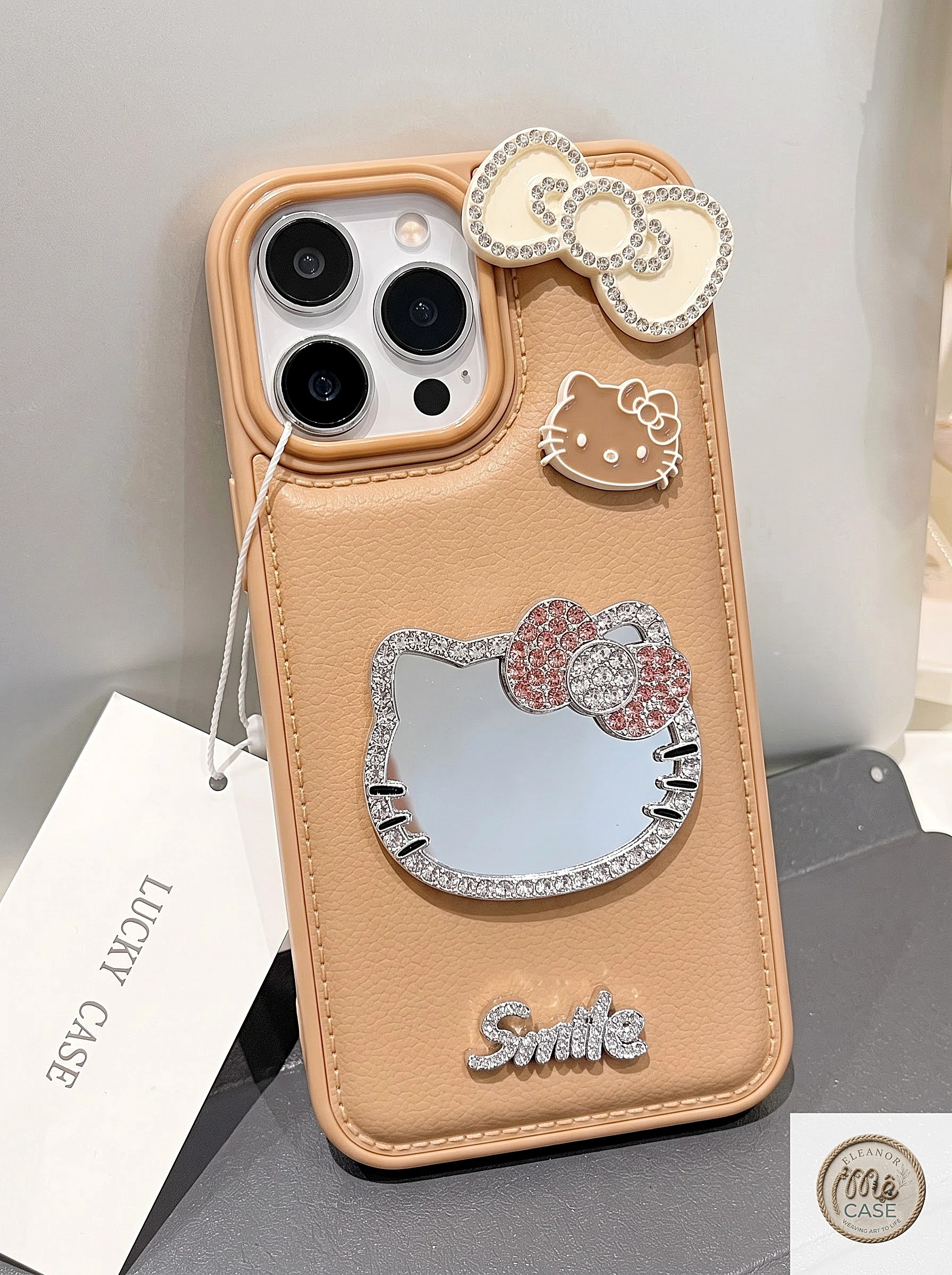 Ốp Lưng Iphone Brown Babe kitty - Nâu Tiểu Thư