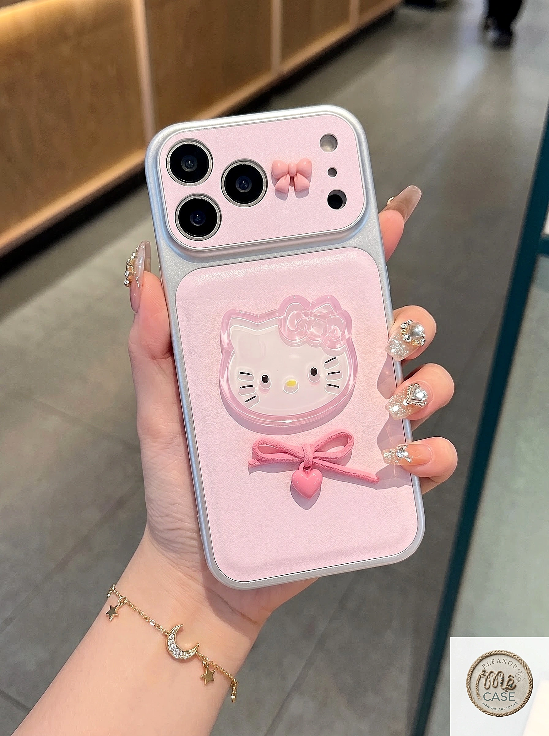 MÃ 80. Ốp Lưng Iphone _ Bộ Ốp Lưng Hello Kitty 3D