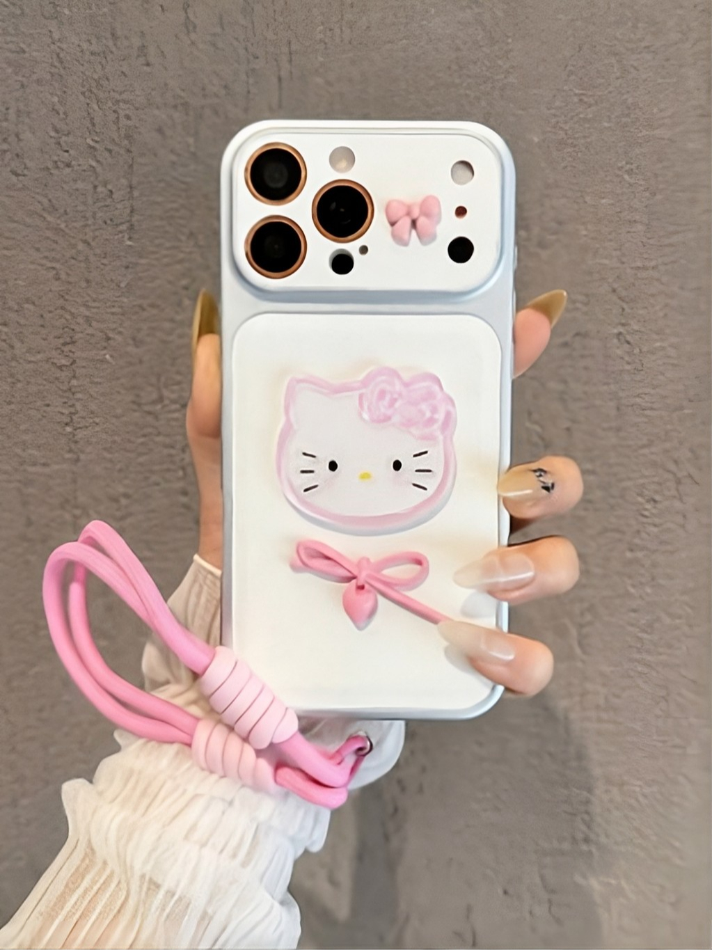 Ốp Lưng Iphone _ Bộ Ốp Lưng Hello Kitty 3D