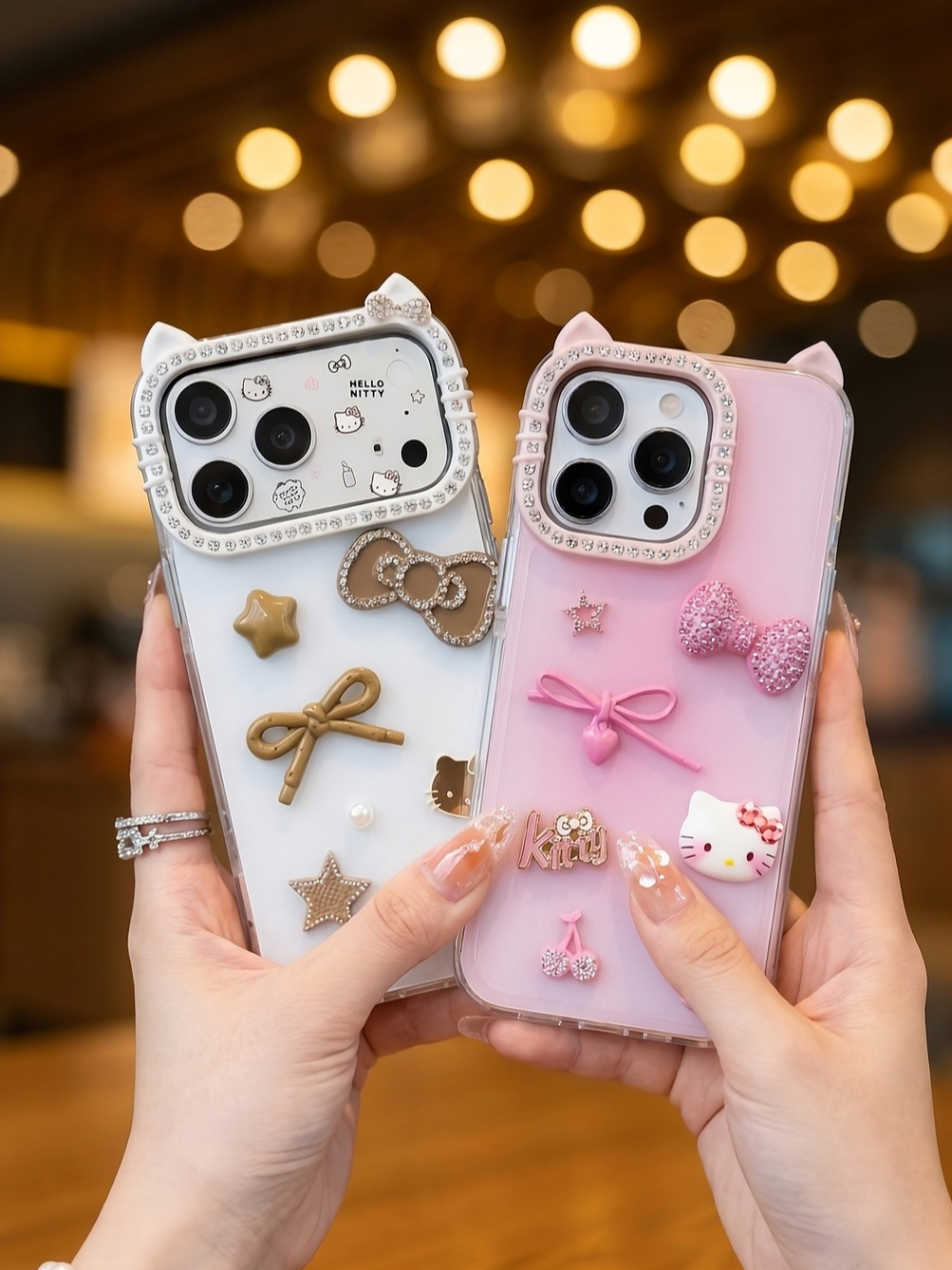 Ốp Lưng iPhone Cute Candy Kitty - Cầm Là Thích - Dùng Là Phê