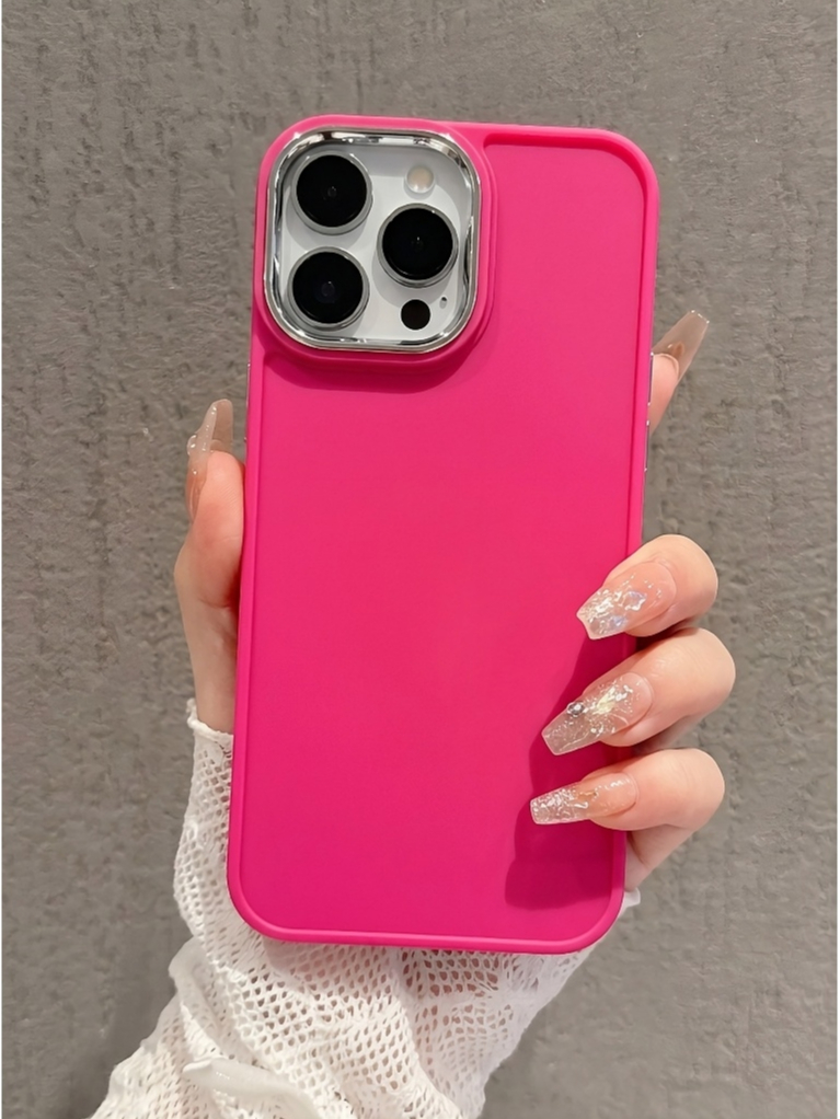 ✨ Ốp Lưng Iphone Sắc Nguyên Bản - Điểm Nhấn Viền Camera Kim Loại ✨