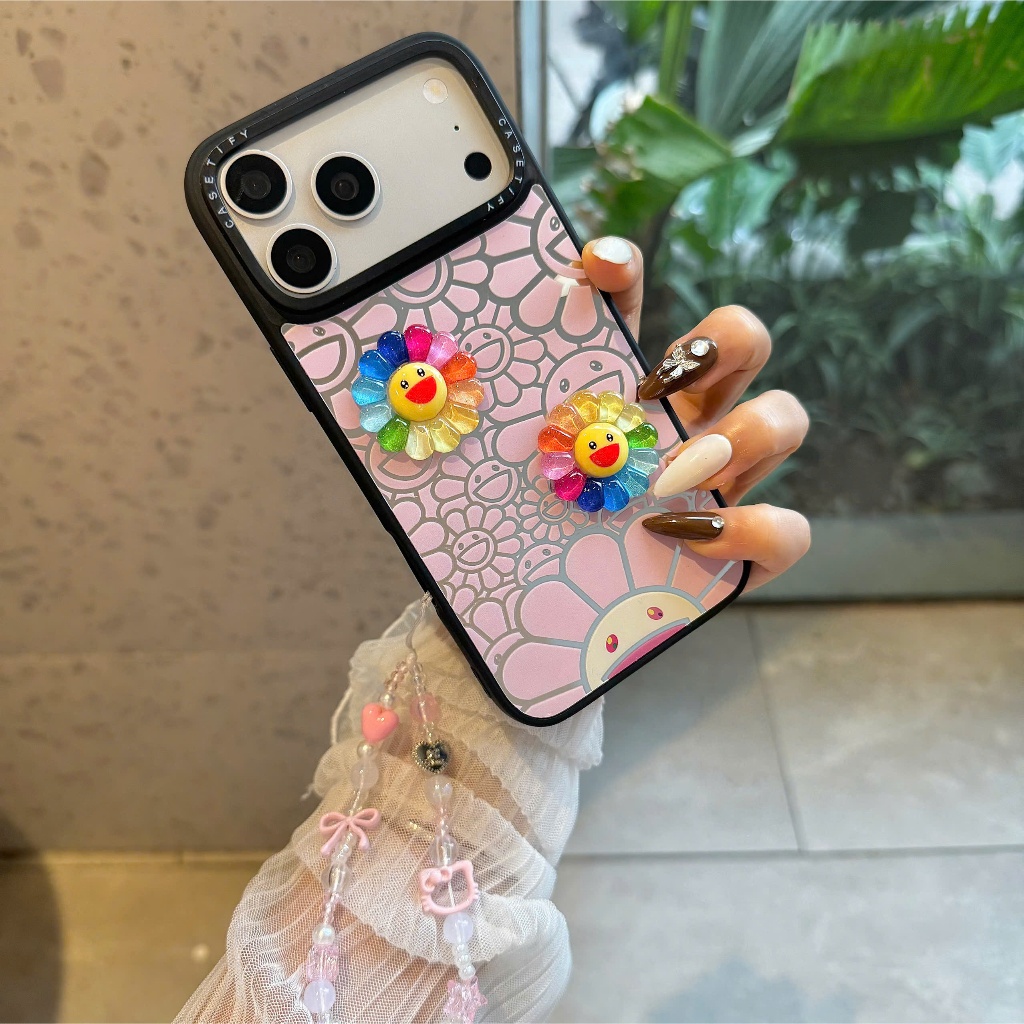 Ốp Lưng Iphone Hoa Cười Hồng- Năng lượng Tích Cự Cho Ngày Mới🌈