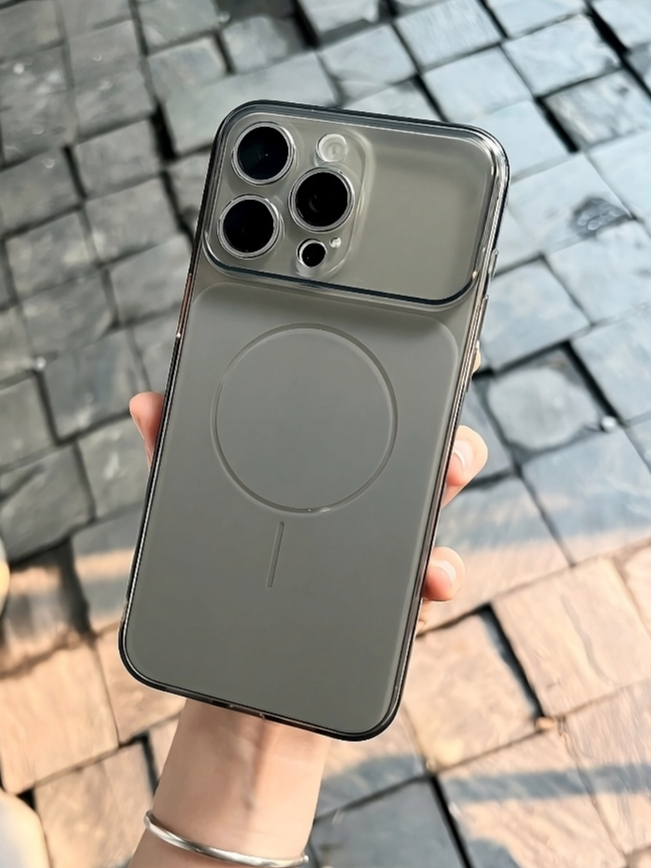 ỐP LƯNG IPHONE KHUNG VIỀN CAMERA 17 PROMAX - LƯNG MỜ- CHỐNG Ố-TÍCH HỢP SẠC TỪ TÍNH CHO IPHONE