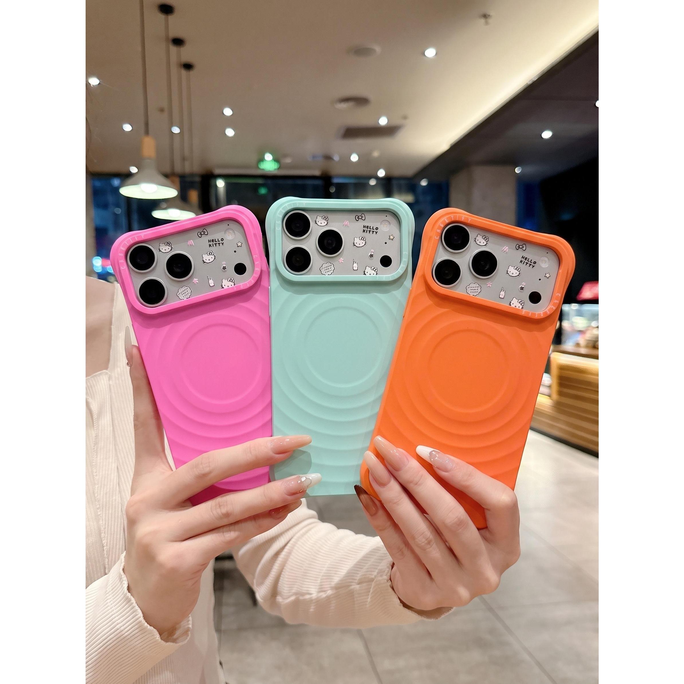Ốp Lưng Iphone Chống Sốc Mặt Lưng Gợn Sóng Tích Hợp Vòng Sạc Từ Tính - mê case