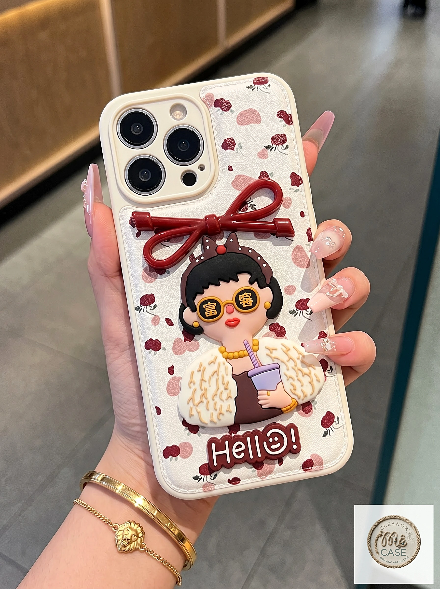 Ốp Lưng Iphone Tiểu Thư Trà Sữa - Siêu Cute, hot trend