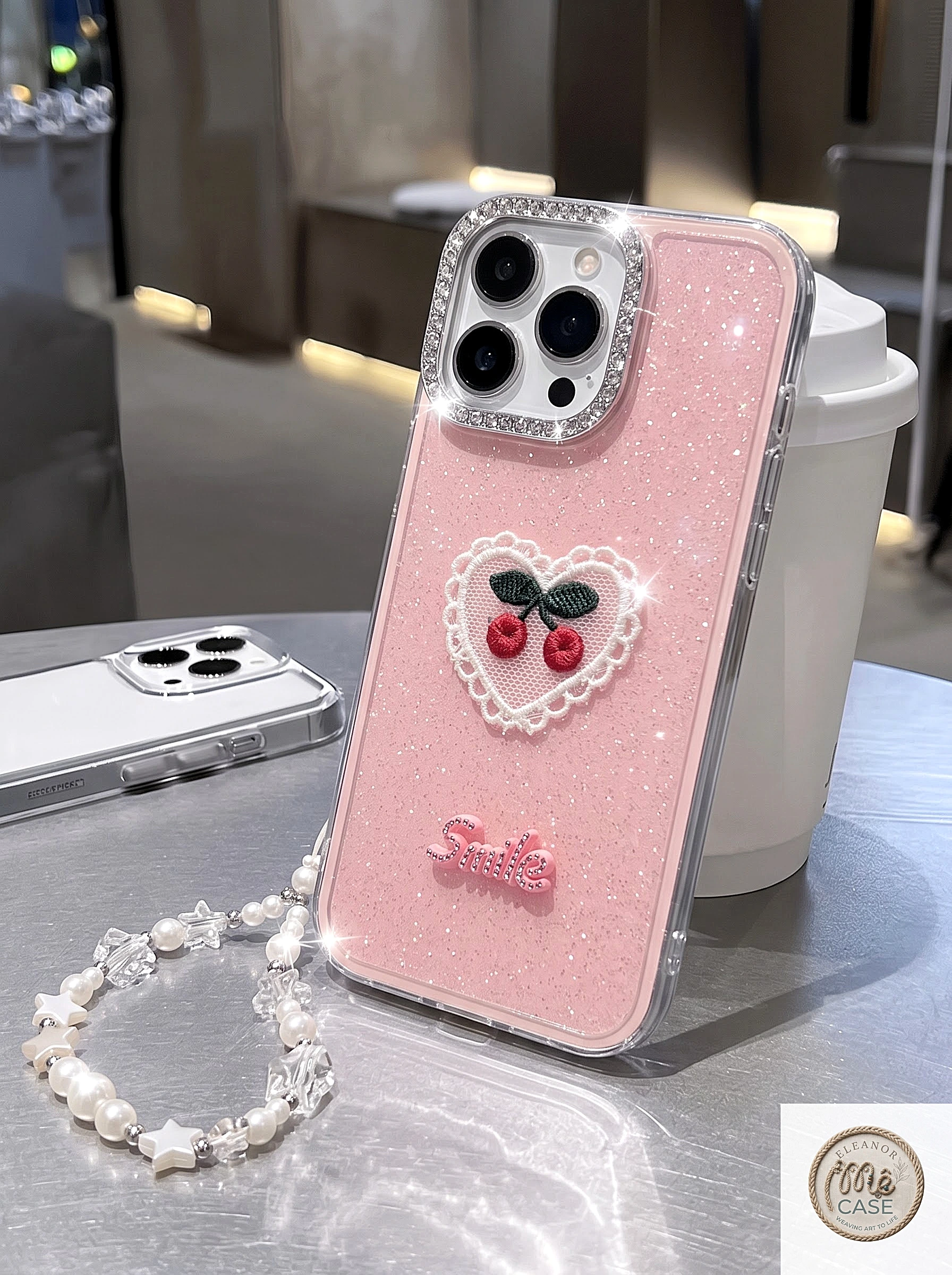 🌸  ỐP LƯNG IPHONE CHERRY PHONG CÁCH HÀN QUỐC CỰC CUTE  _ CHERRY KAWAII CASE  🍒✨