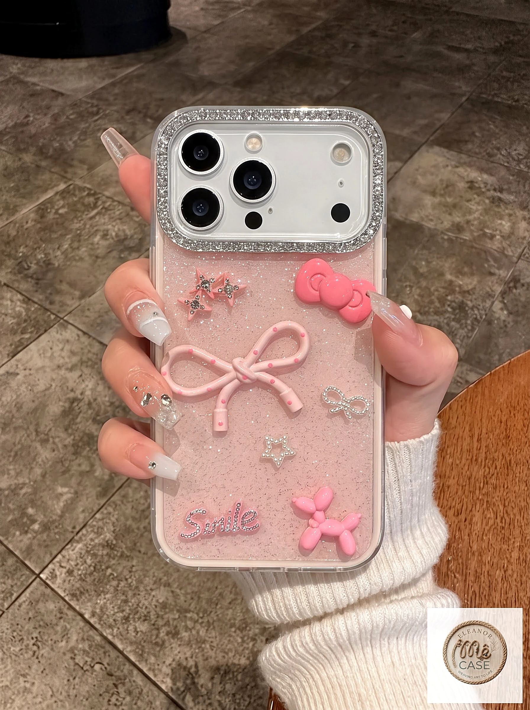ỐP LƯNG IPHONE NÀNG THƠ HỒNG NGỌT 🎀✨- SWEET GIRLY DREAM 💗🌸 ( sản phẩm thủ công )