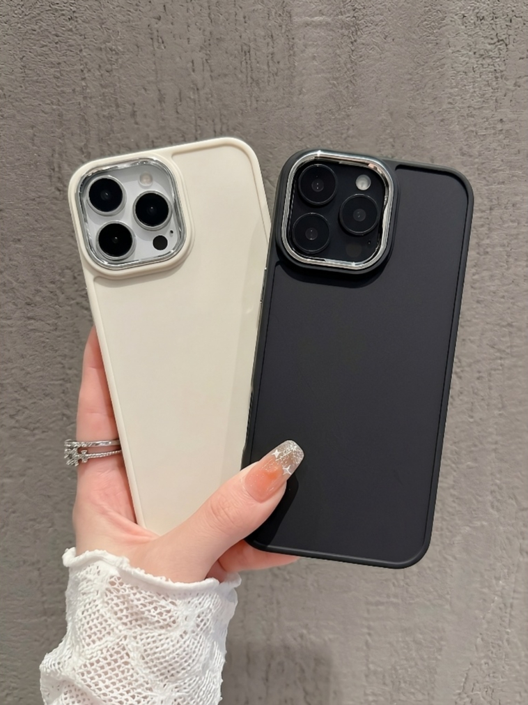 ✨ Ốp Lưng Iphone Sắc Nguyên Bản - Điểm Nhấn Viền Camera Kim Loại ✨
