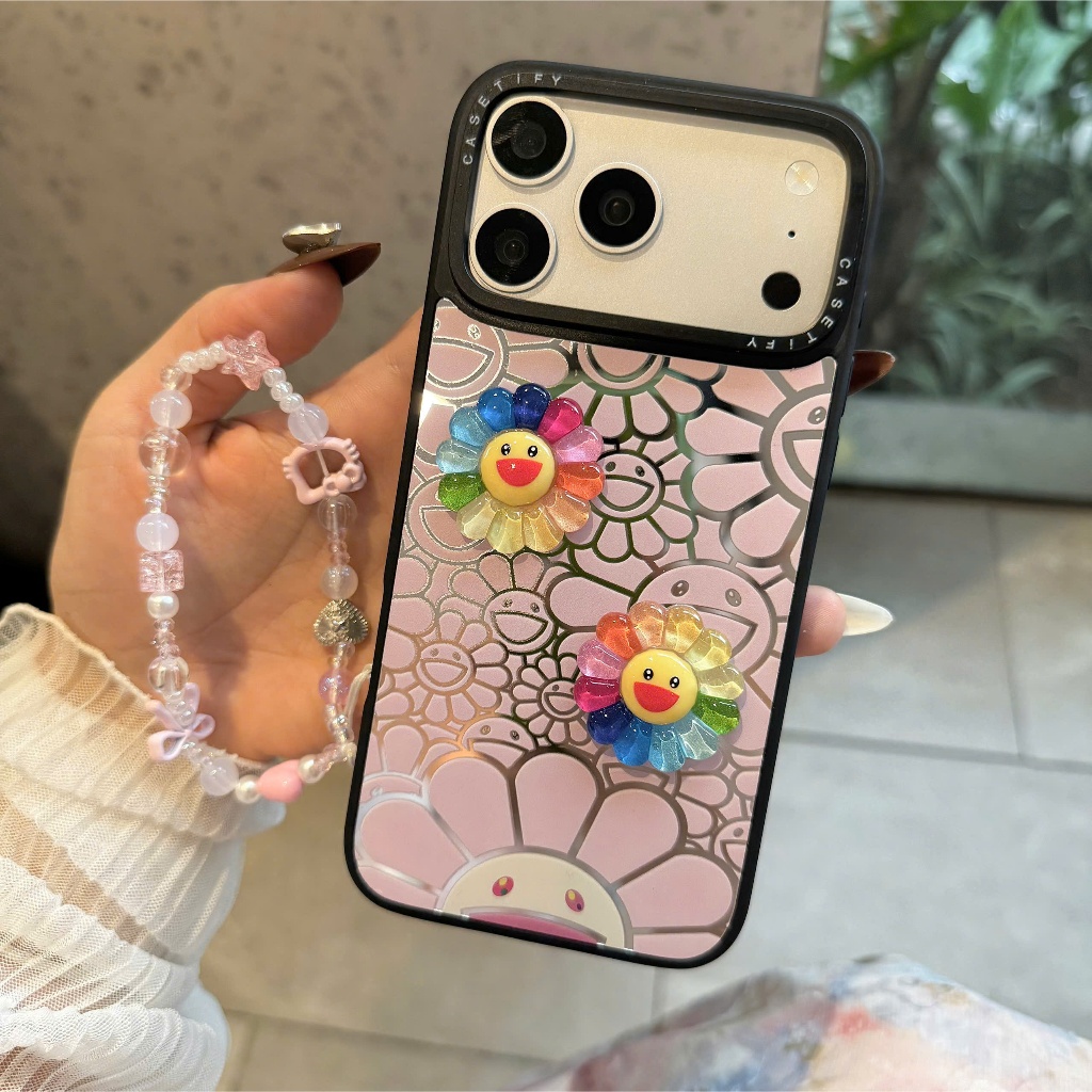 Ốp Lưng Iphone Hoa Cười Hồng- Năng lượng Tích Cự Cho Ngày Mới🌈