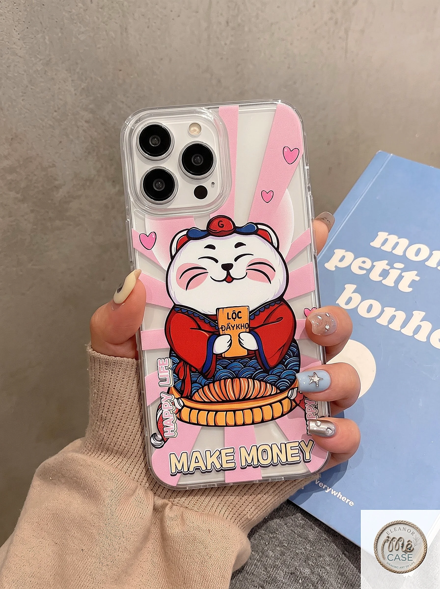 MÃ 120. Ốp lưng Mèo Chiêu Tài 