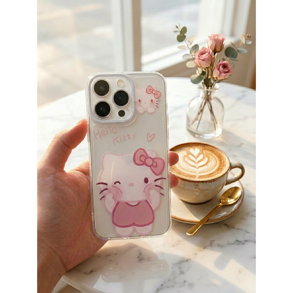 Ốp Lưng iPhone Kitty Cute Hồng