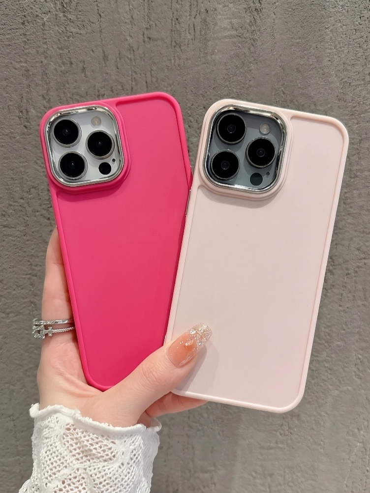 ✨ Ốp Lưng Iphone Sắc Nguyên Bản - Điểm Nhấn Viền Camera Kim Loại ✨