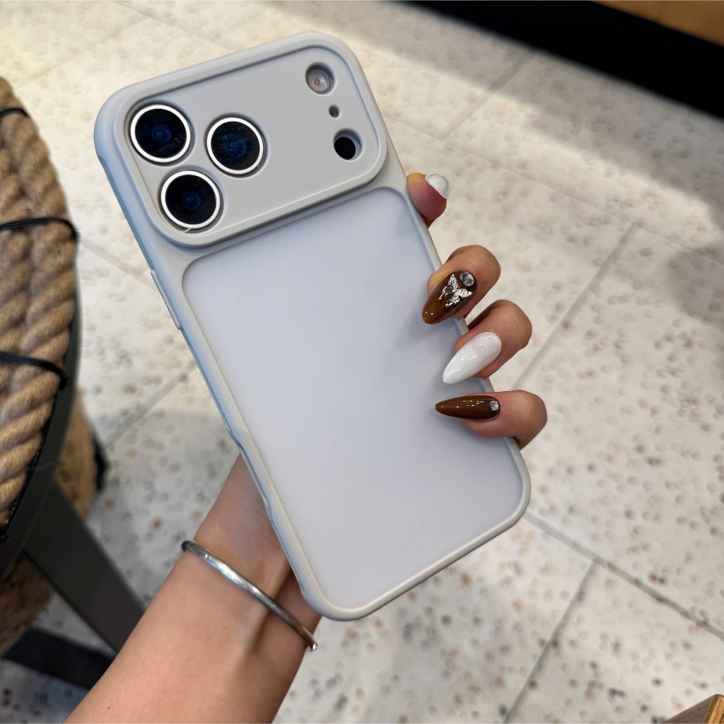 Ốp Lưng IPHONE Viền Màu Mặt Nhám Mờ Cao Cấp Chống Bám Vân Tay - Tản Nhiệt-Chống Sốc