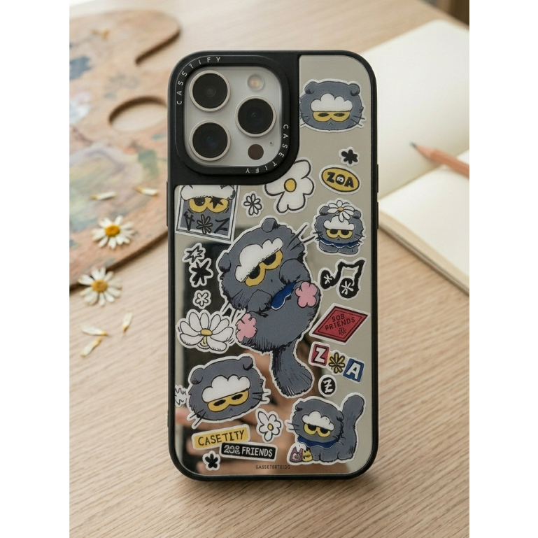 Ốp Lưng Mèo Mặt Ngốc Vô Tri Cho iPhone - Case Điện Thoại Độc Đáo Ngộ Nghĩnh