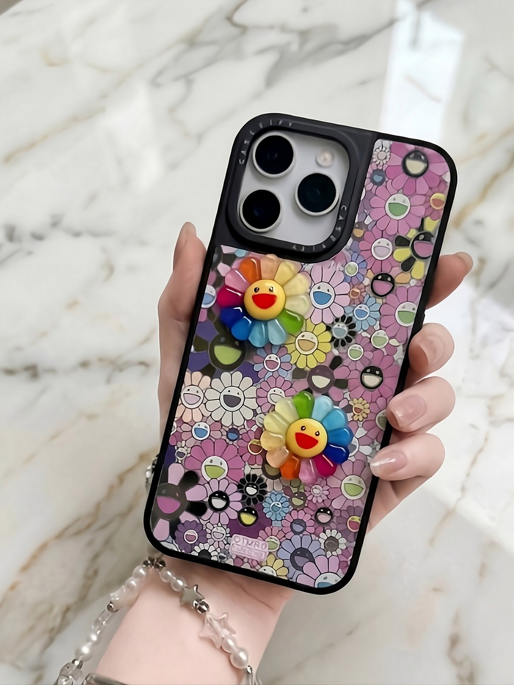 Ốp Lưng Iphone Hoa Cười Rực Rỡ -Rainbow Smile Garden 🌈✨