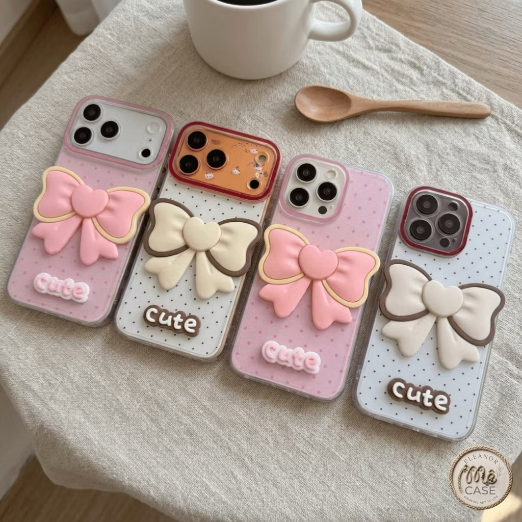 🎀 Ốp lưng iPhone Bow Cute Edition - Nơ Nổi Siêu Xinh💕💞