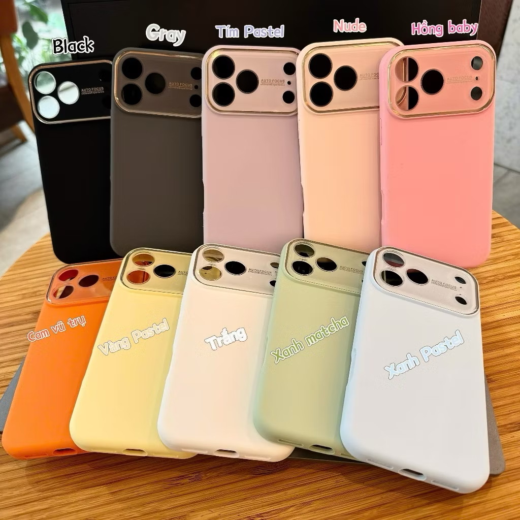 Ốp Lưng Iphone_ Ốp Chống Bẩn Độ Full Camera 17 Promax Cao Cấp